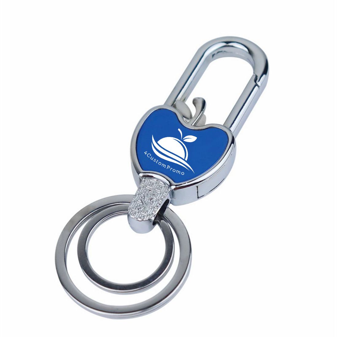 Custom Engraved Apple Metal Keychain