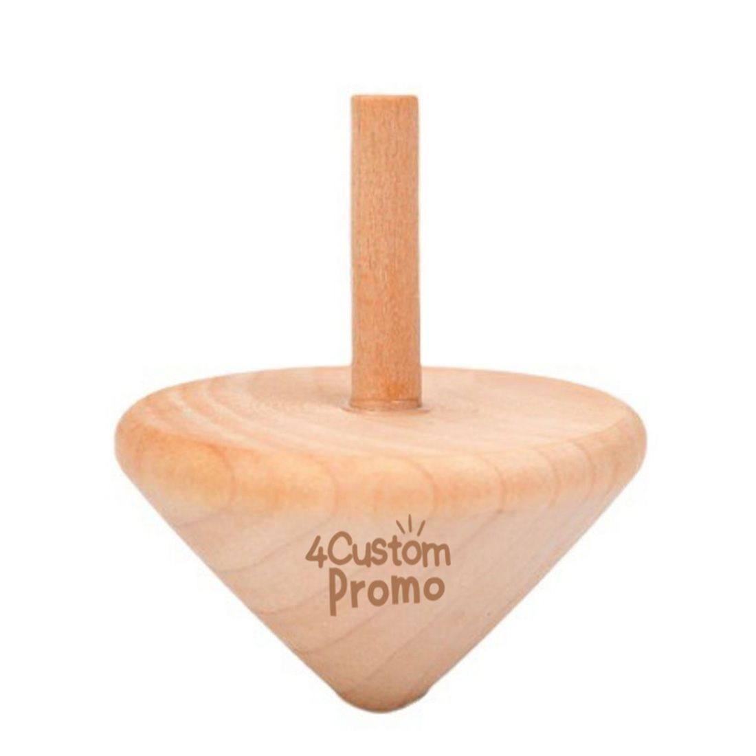 Custom Engraved Wooden Spinning Top