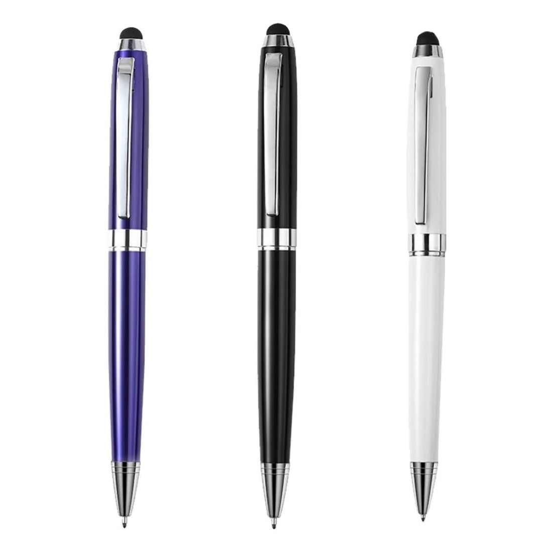 Custom Executive Metal Ballpoint Pen w/ Stylus