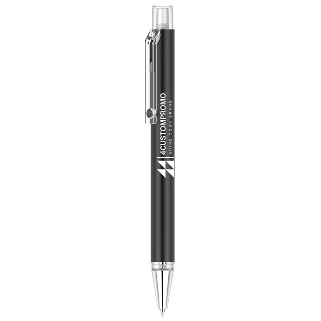Custom Flat Metal Clip Ballpoint Pens