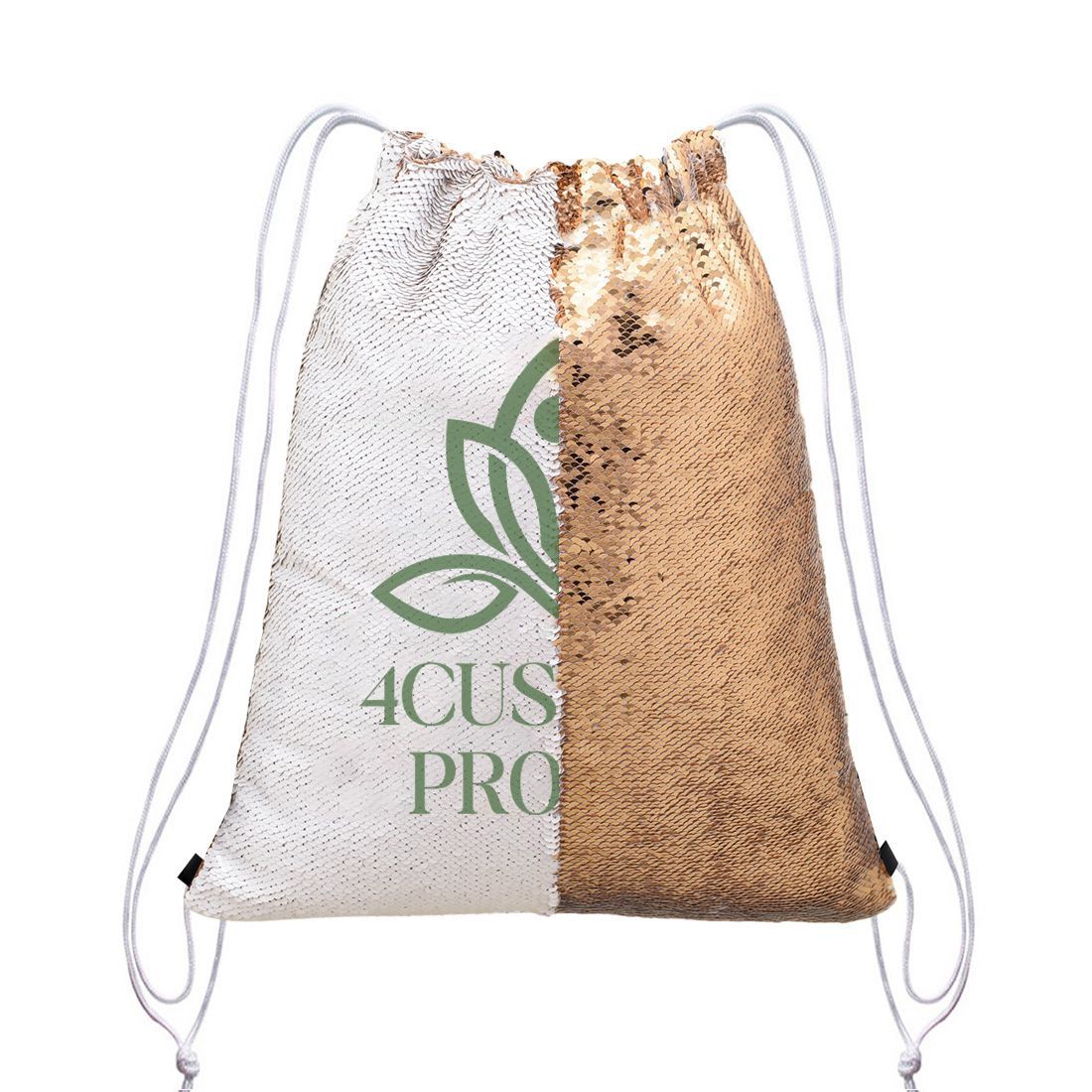 Custom Flip Sequin Drawstring Backpack - 14