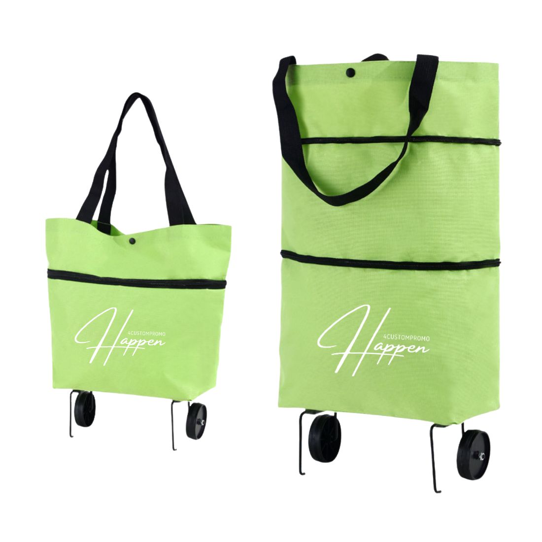 Custom Foldable Shopping Trolley Bag with Wheels