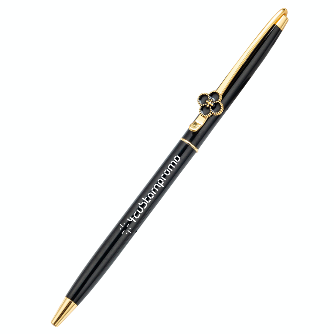 Custom Four-Leaf Clover Metal Twist Pen