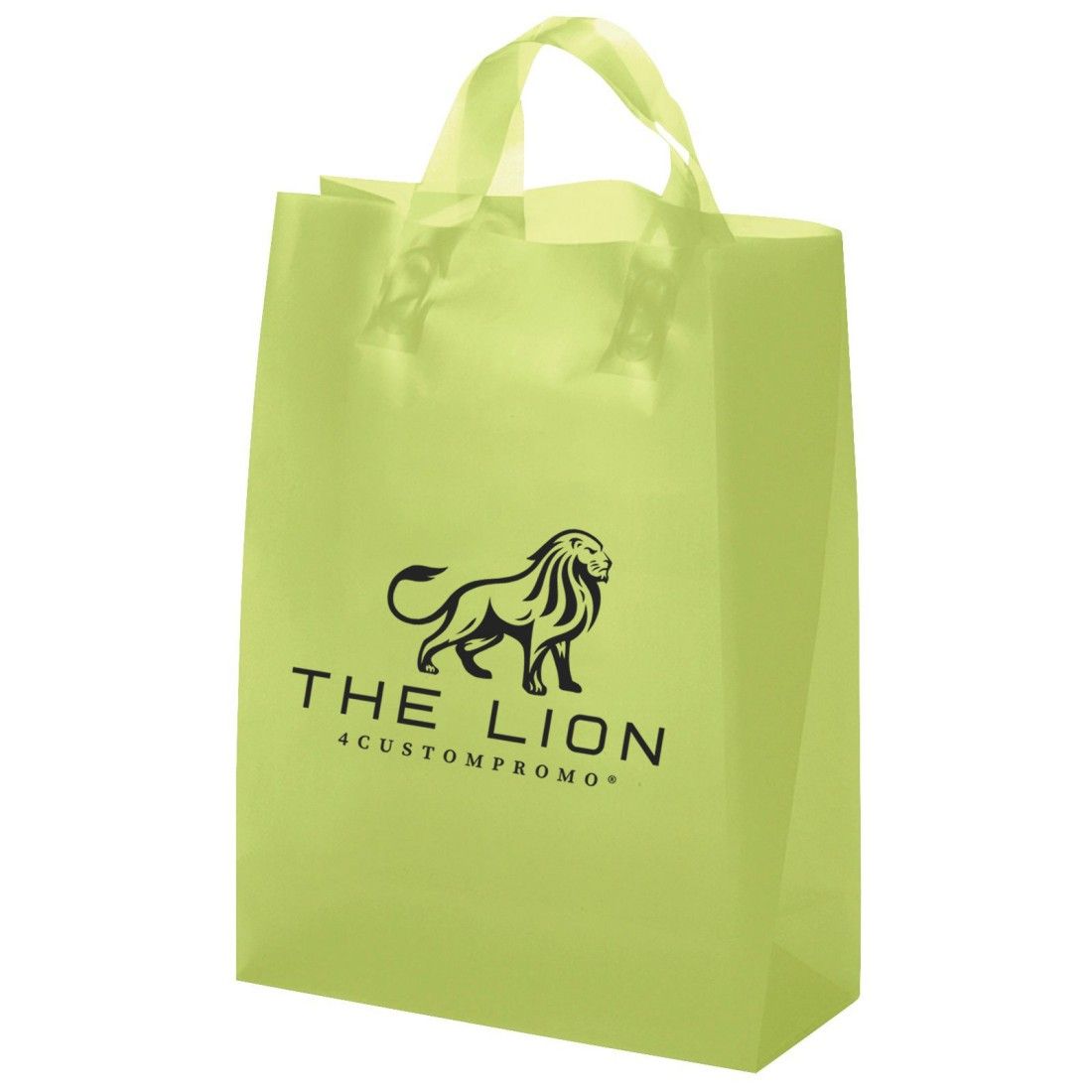 Custom Frosted Translucent Soft Loop Plastic Bag - 10