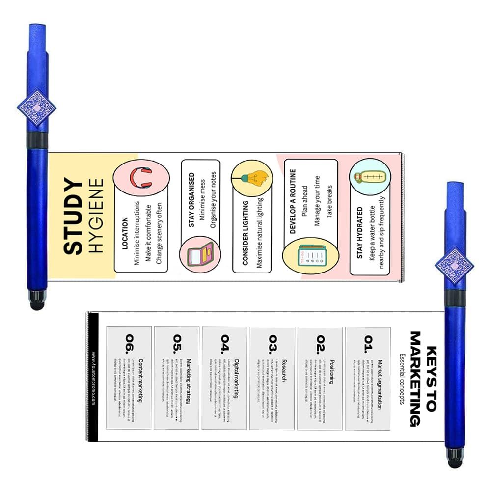 Promo 3-in-1 Stylus Banner Pen with Phone Stand
