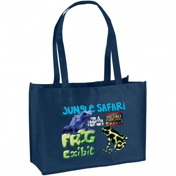 Custom Full Color Reusable Non-Woven Tote Bag - 16