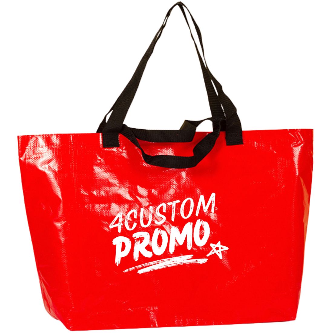 Custom Glossy Laminated PP Woven Tote with Dual Handles - 23