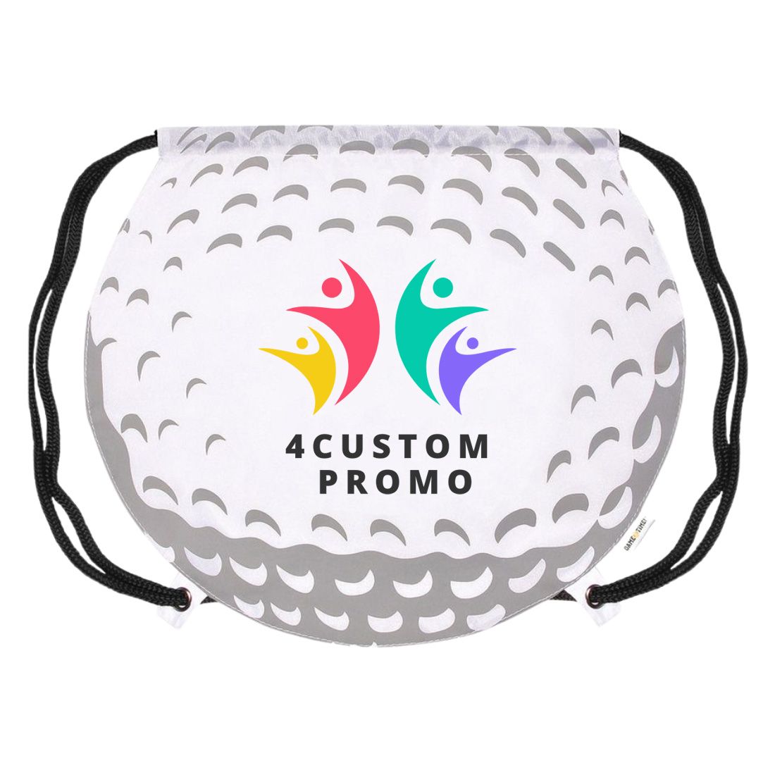 Custom Golf Ball Drawstring Bag - 17