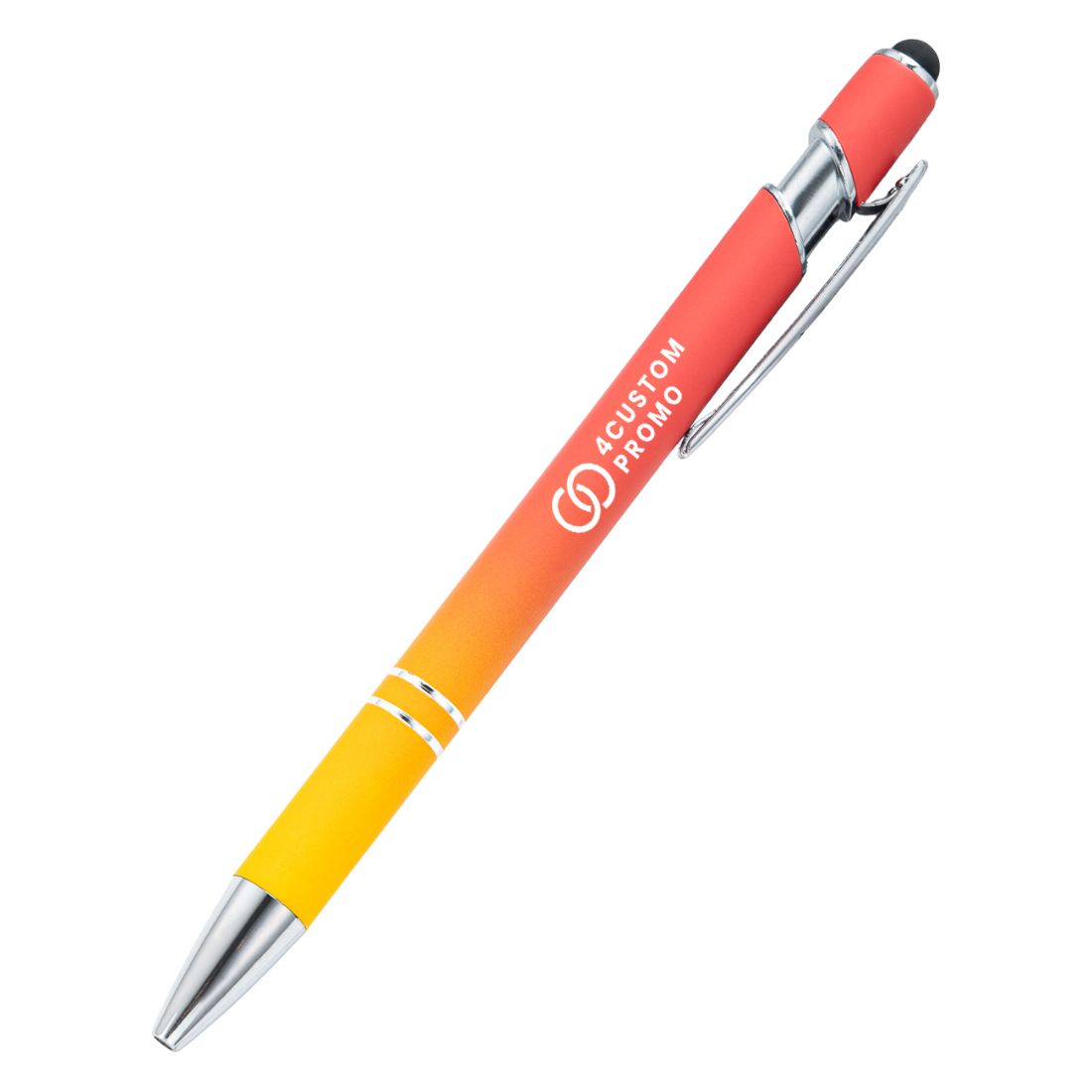 Custom Gradient Color Soft Touch Metal Stylus Pen