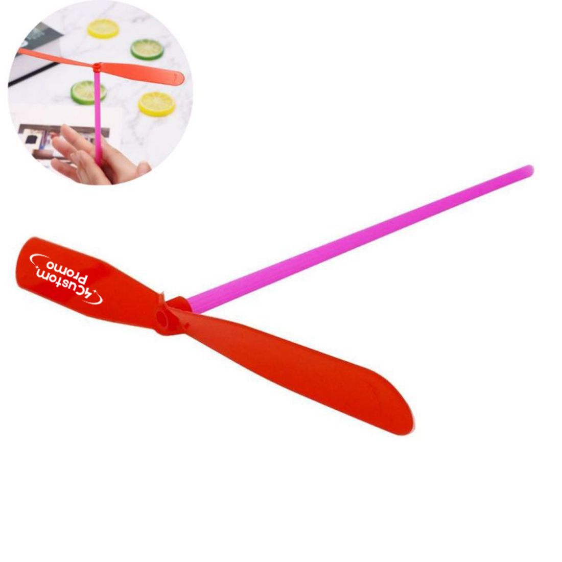 Custom Hand-Powered Propeller Flyer Toy