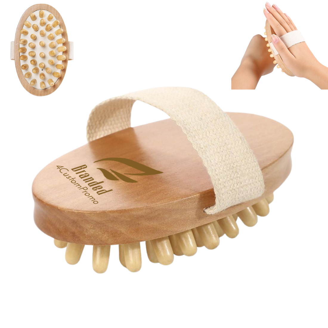 Custom Handheld Wooden Bath Massage Brush