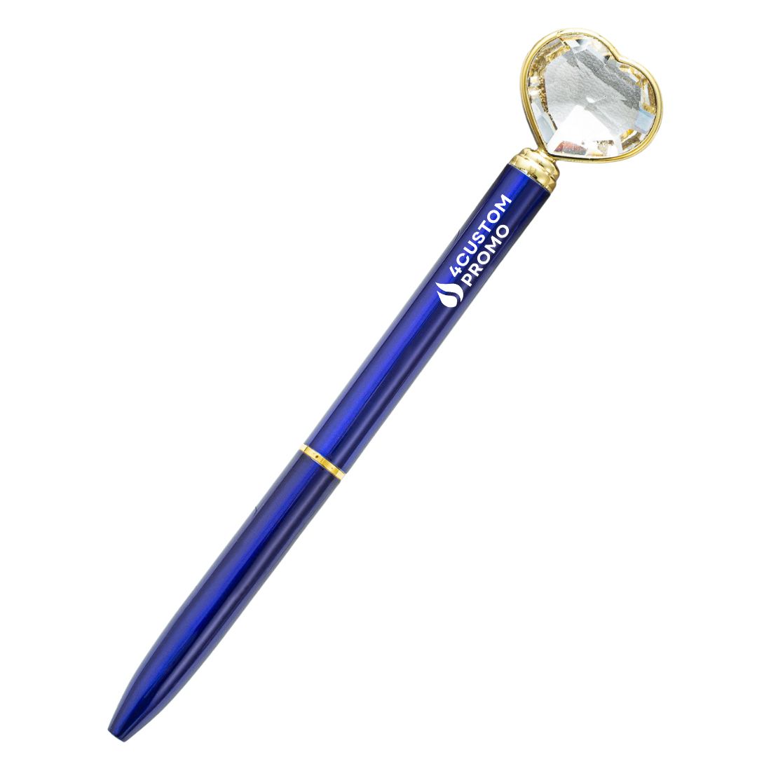 Custom Heart Diamond Metal Pen