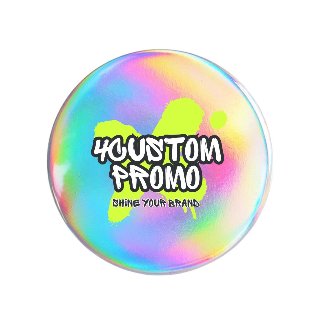 Custom Holographic Button Pin - 2.3