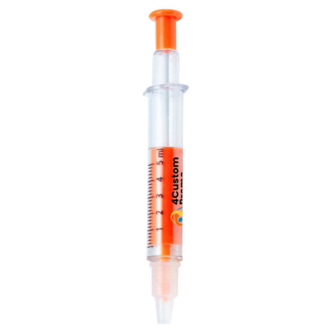 Custom Dual Tip Syringe Pen with Highlighter