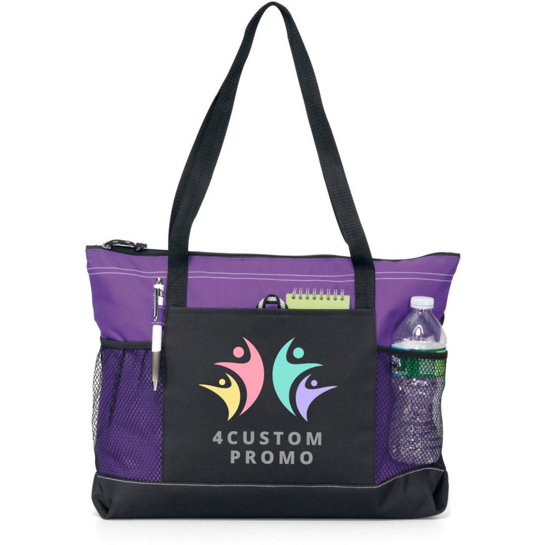 Custom Imprinted Select Zippered Totes - 18