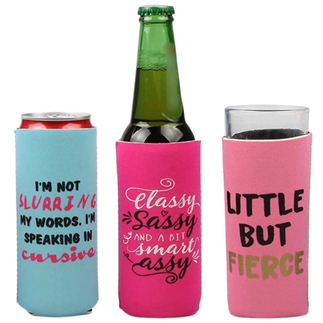 Custom Insulated Neoprene Slim Can Cooler - 12 oz