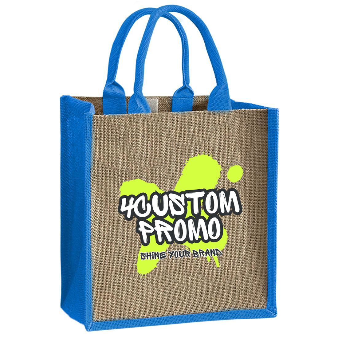 Custom Jute Tote Bag with Rope Handles - 11.88