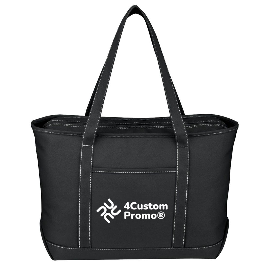 Custom Large Cotton Canvas Yacht Tote Bag - 24
