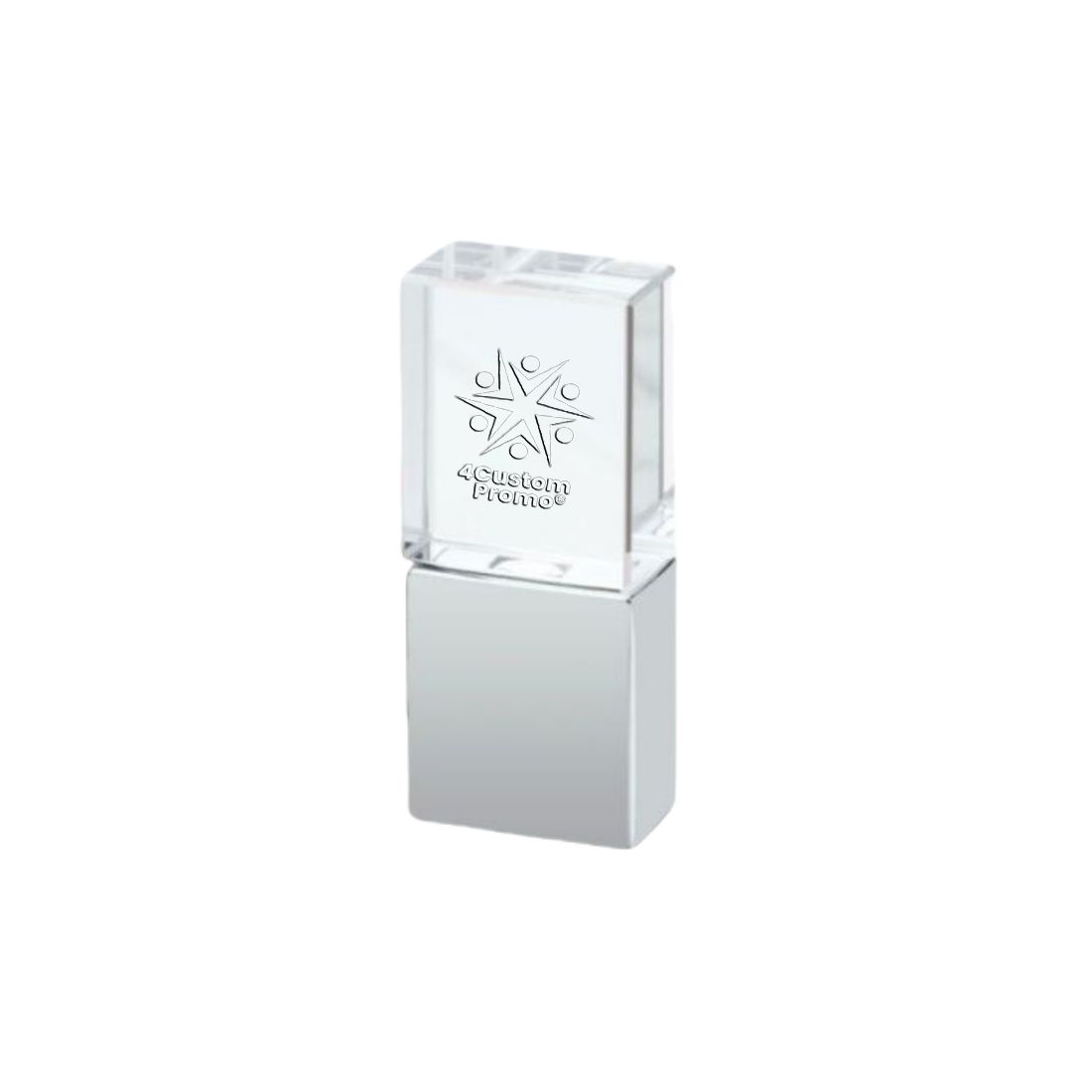 Custom LED Light Mini Crystal USB Flash Drive