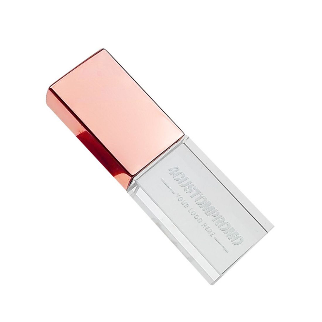 Custom Light-Up Crystal USB Flash Drive