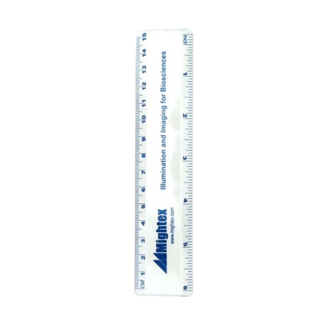 Custom Logo Clear Plastic Ruler - 6 inch/15 cm