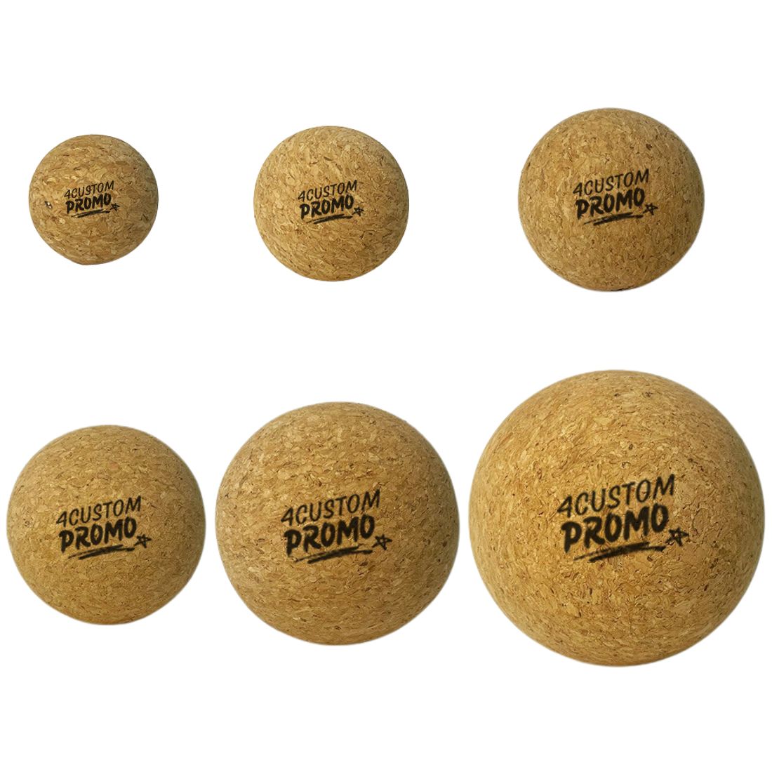 Custom Cork Massage Balls