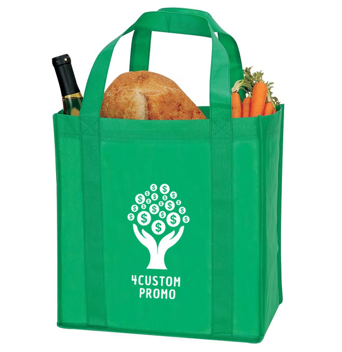 Custom Logo Non-Woven Grocery Tote Bag - 13
