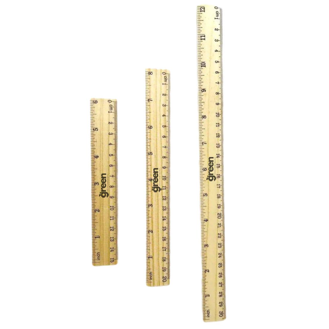 Custom Wood Ruler with Dual Scales