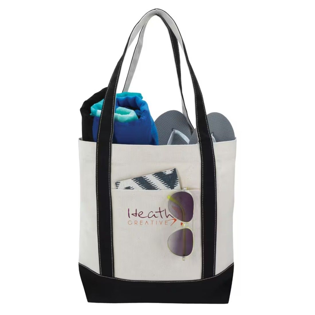 Custom Marina Cotton Duck Tote Bag - 18