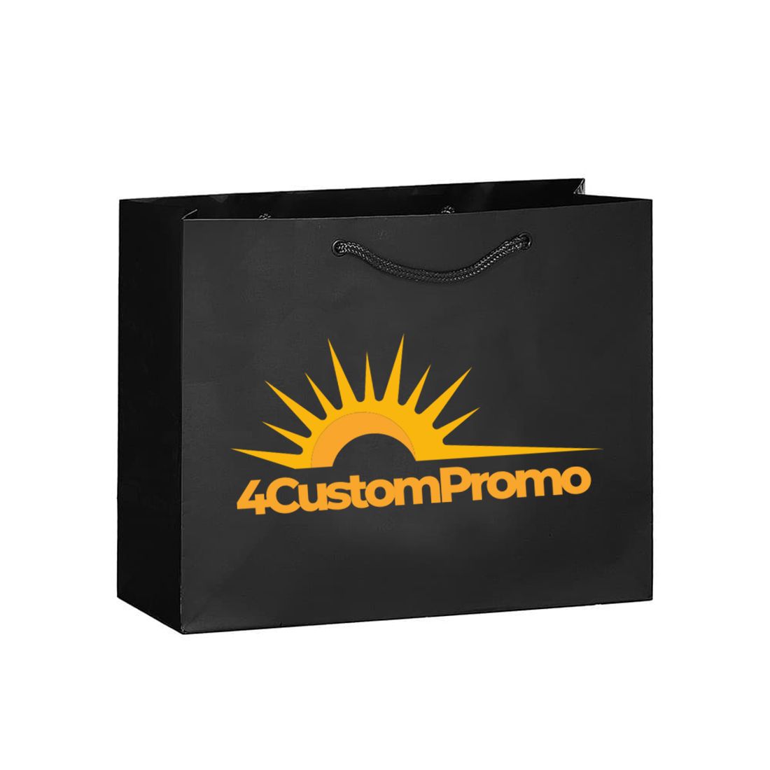 Custom Foil Stamp Matte Euro Tote Paper Bag - 8.5