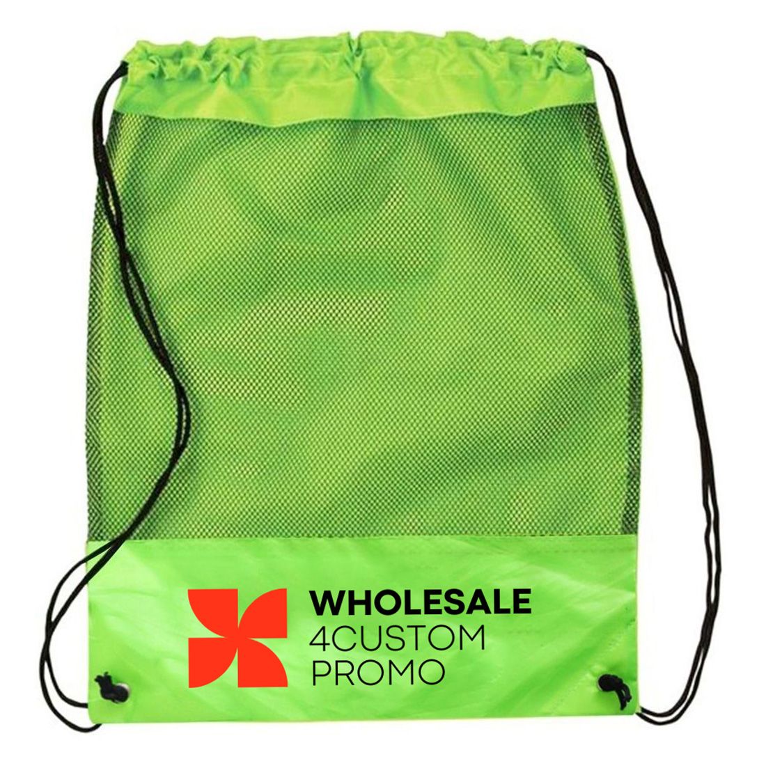 Custom Mesh Drawstring Backpack - 15