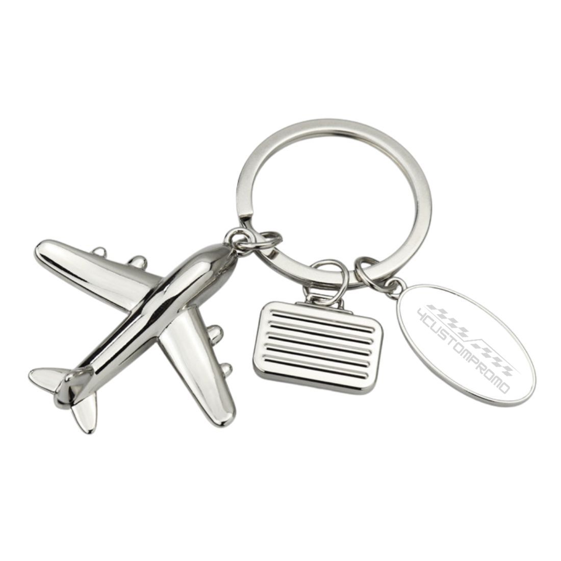Custom Metal Airplane Keychain
