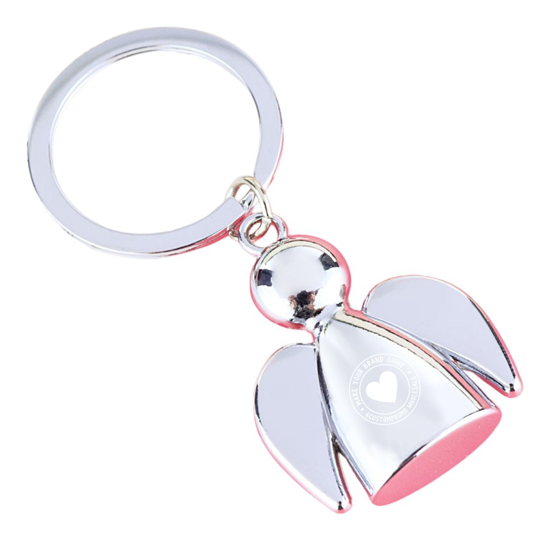 Custom Metal Angel Wings Keychain