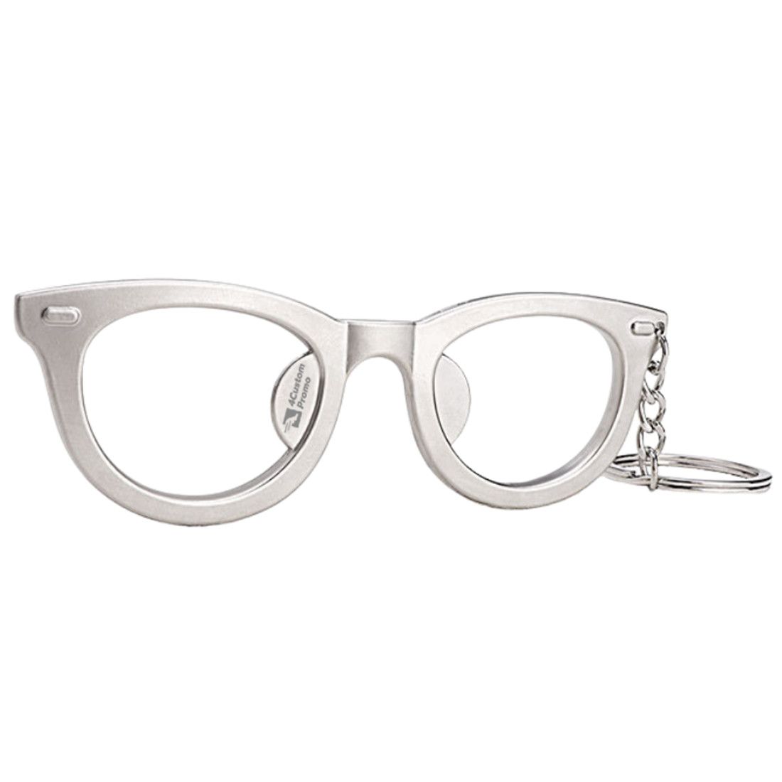 Custom Metal Eyeglasses-Shaped Bottle Opener Keychain