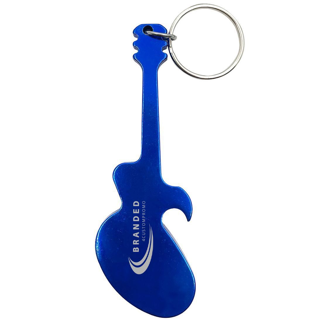 Custom Metal Guitar Bottle Opener Keychain