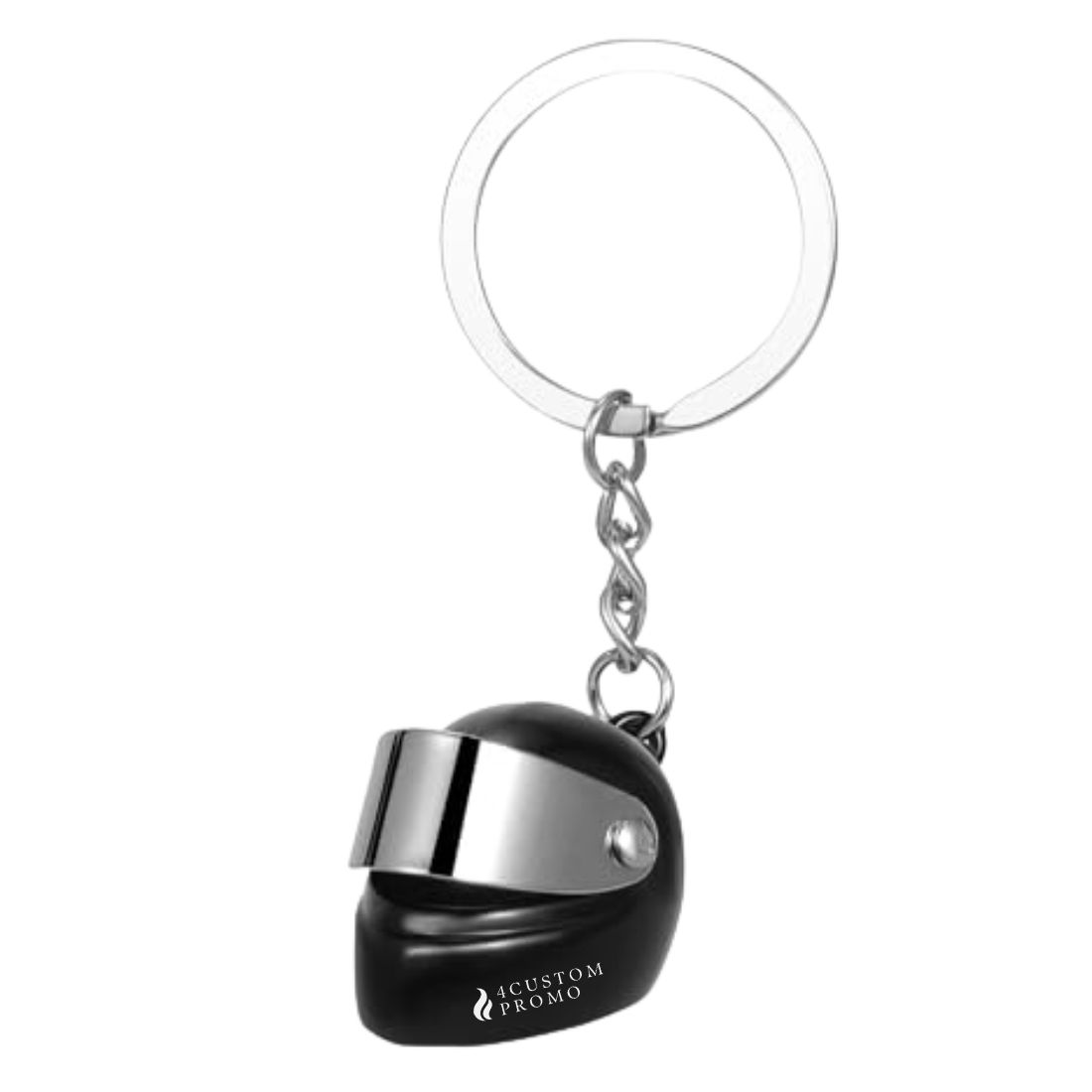 Custom Metal Motorcycle Helmet Keychain