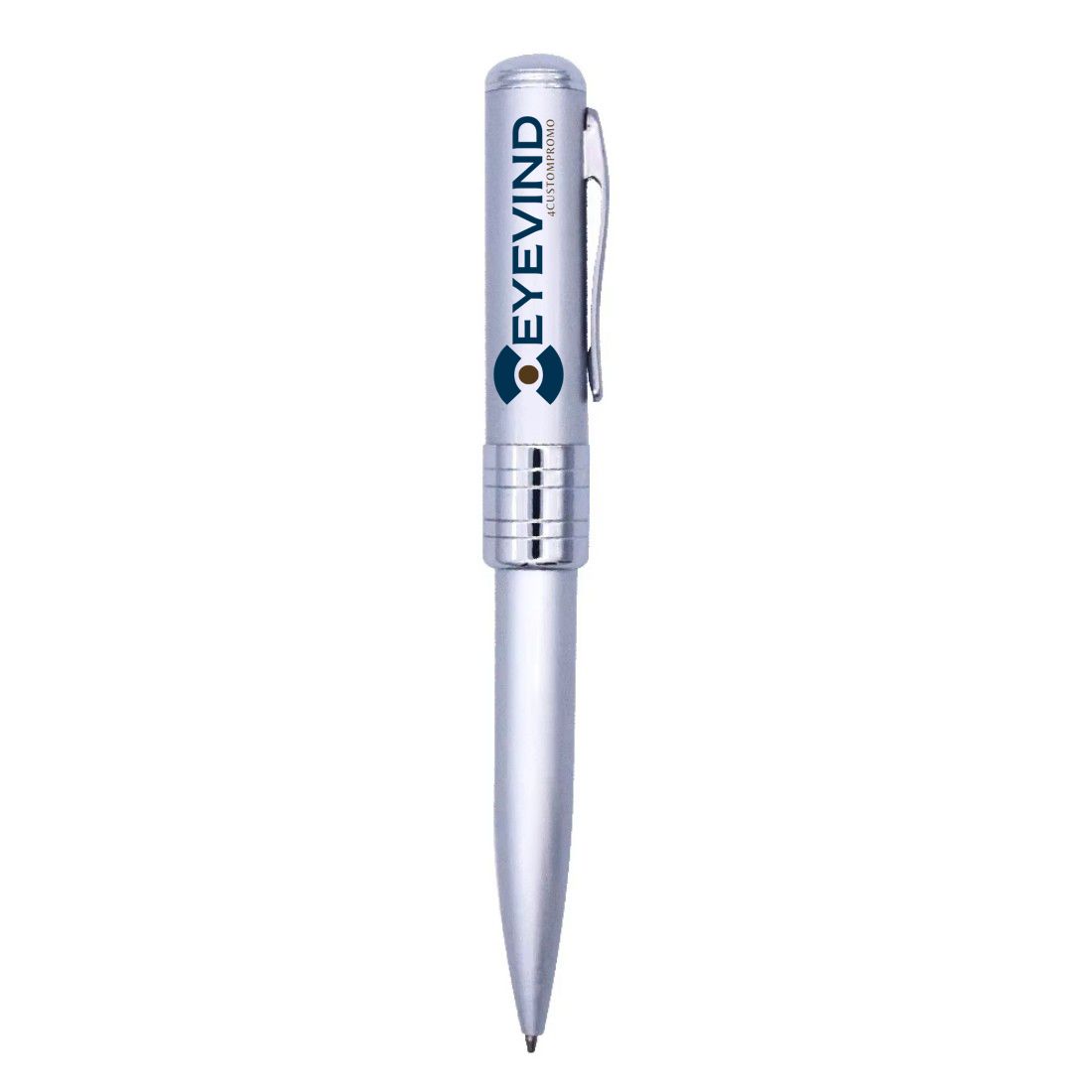 Custom Metal USB Drive Pen with Ballpoint