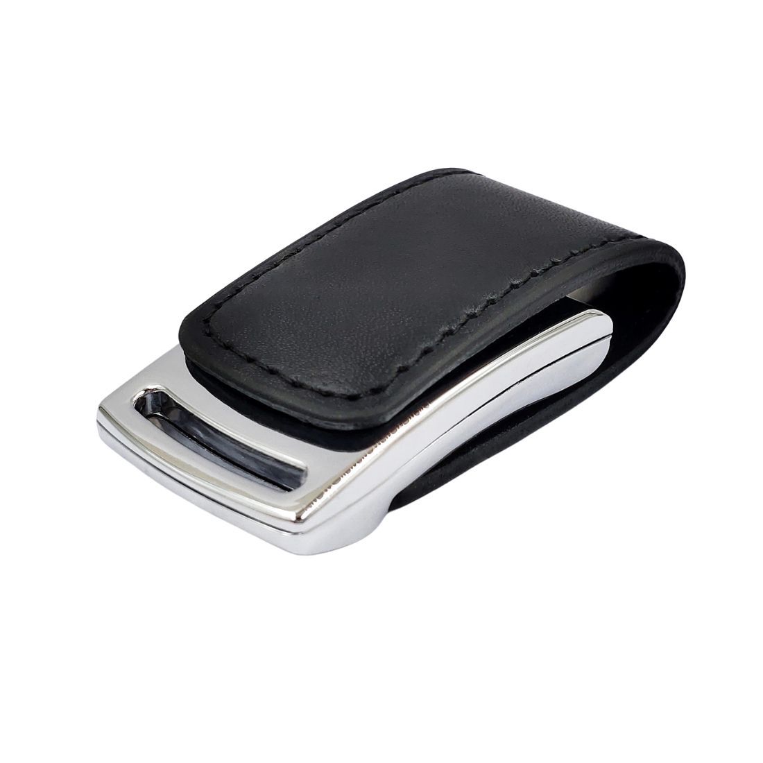 Custom Metal USB Drive with Leather Case