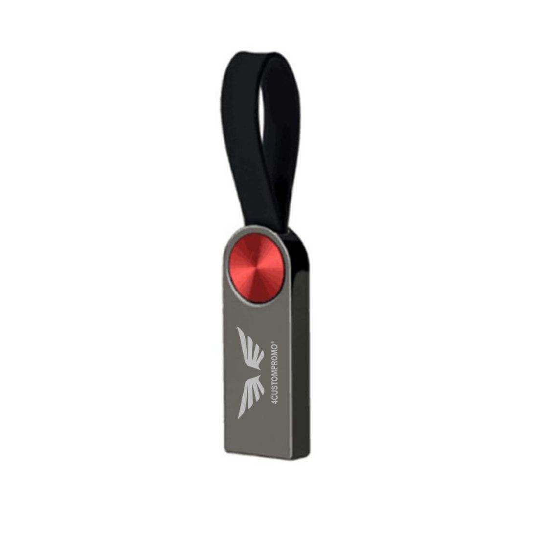 Custom Metal USB Drive with Leather Strap