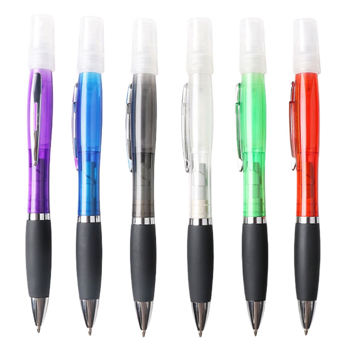Custom Mini Sprayer Ballpoint Pen with Meta Clip