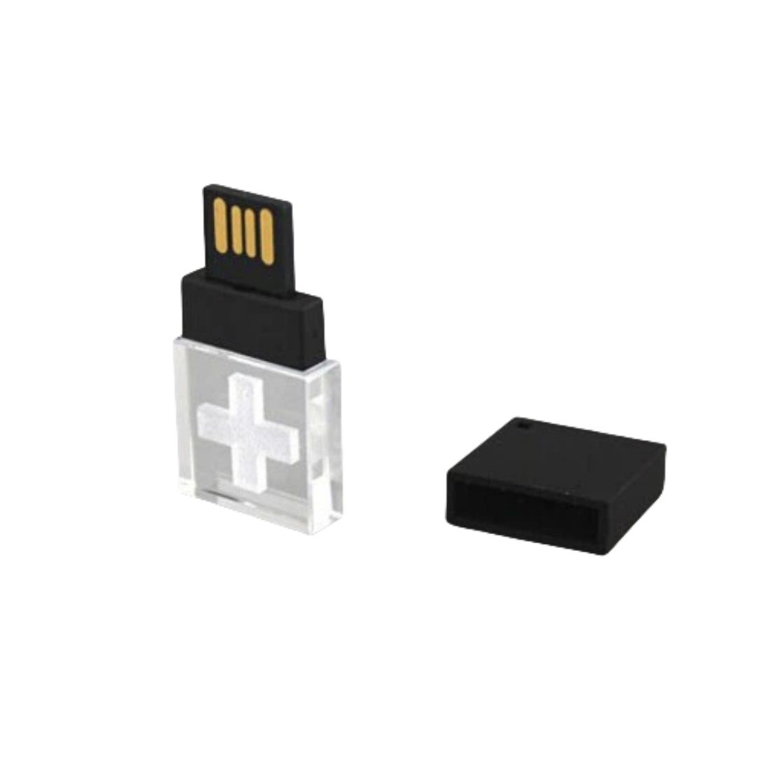 Custom Mini Transparent Crystal USB Flash Drive