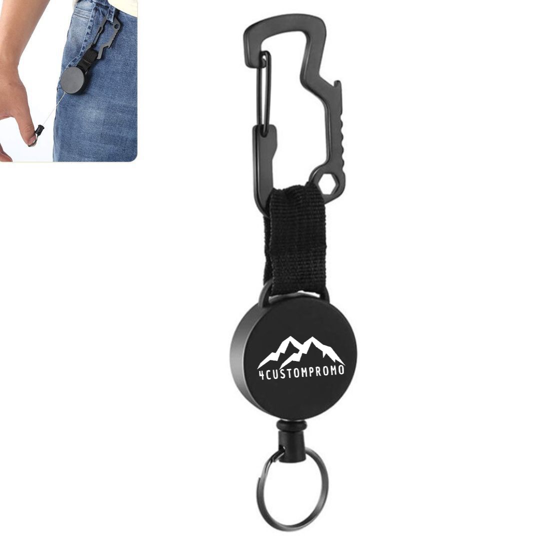 Custom Multitool Retractable Keychain