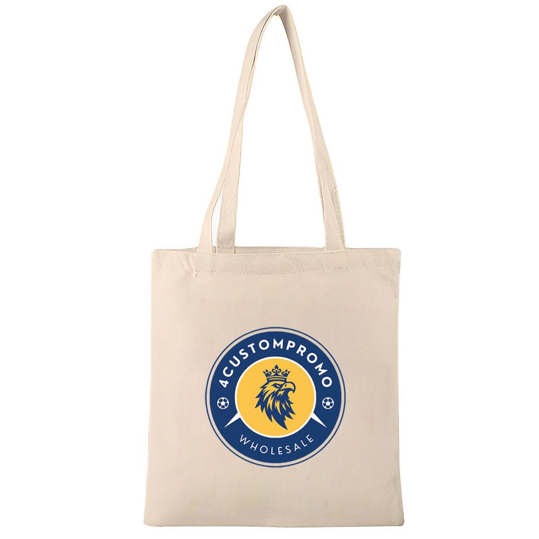 Custom Natural Cotton Tote Bag - 14.75