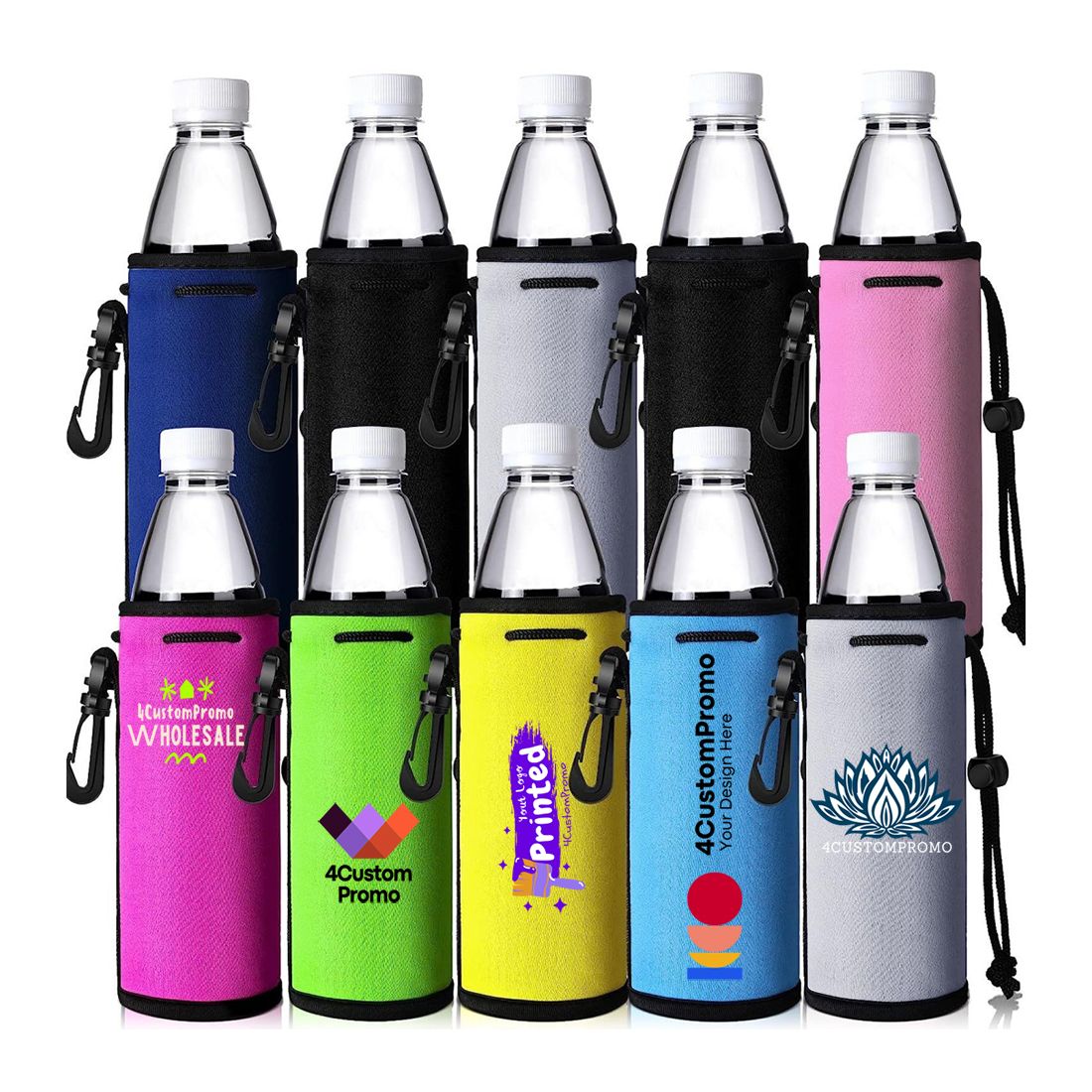 Custom Neoprene Water Bottle Cooler Sleeve
