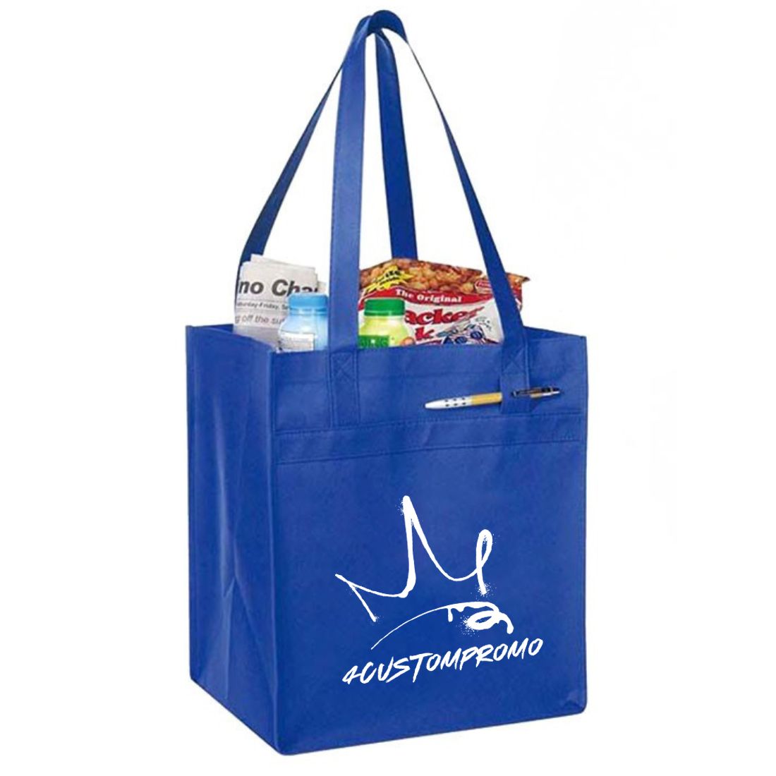 Custom Non-Woven Grocery Shopper Tote Bag - 13