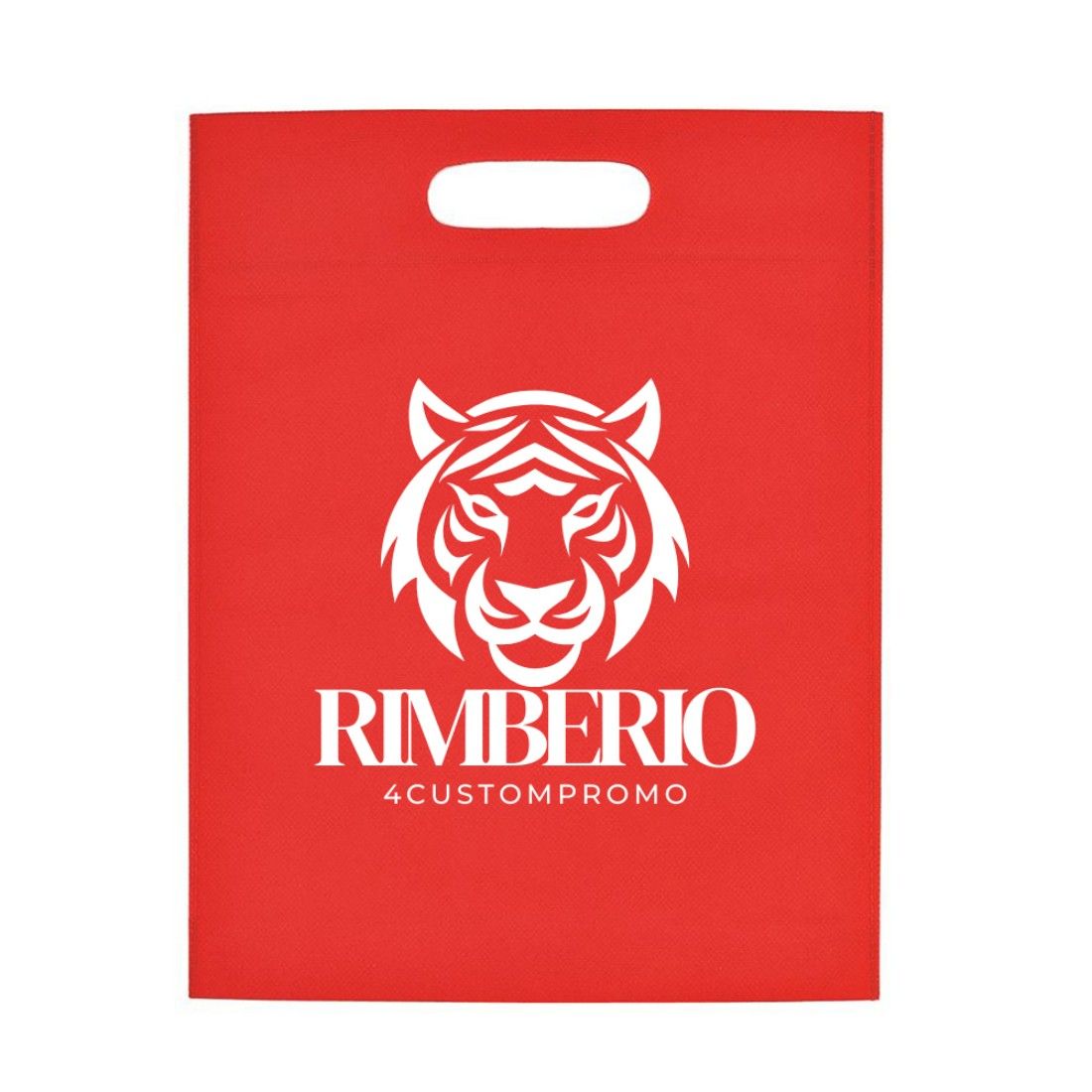 Custom Non Woven Die Cut Handle Tote Bag - 10