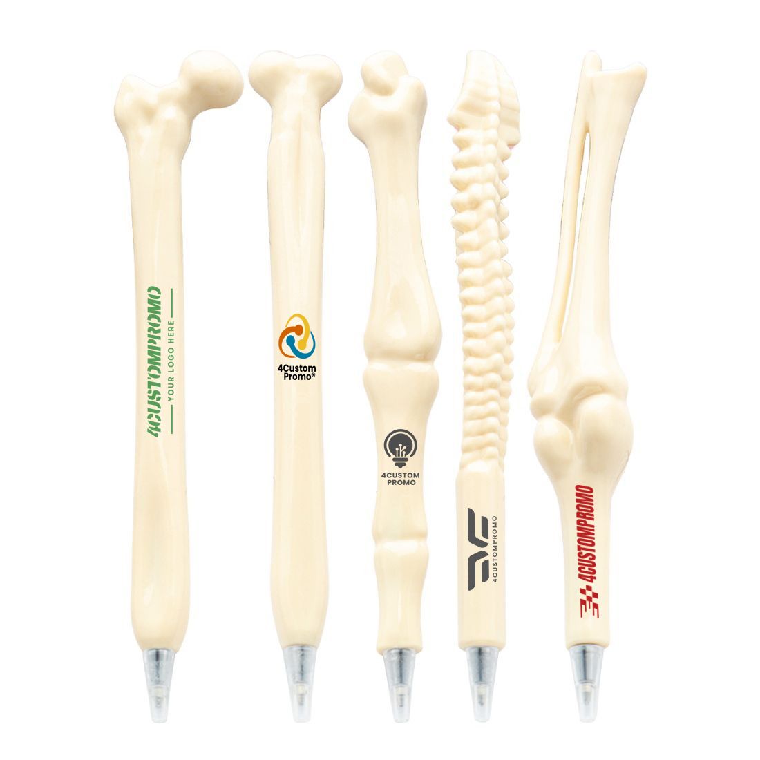 Custom Novelty 5 Designs Bone Shaped Ball Pen