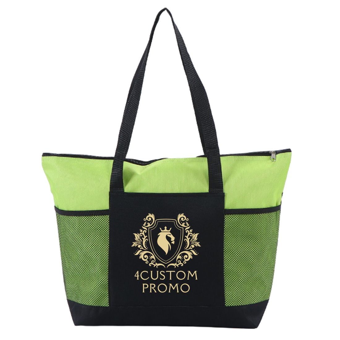 Custom Oxford Zippered Tote Bag - 17.7