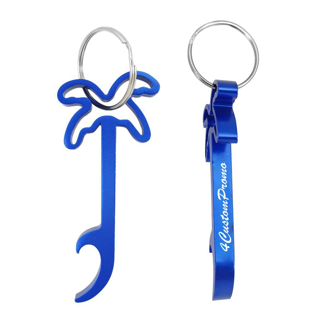 Custom Palm Tree Aluminum Bottle Opener Keychain