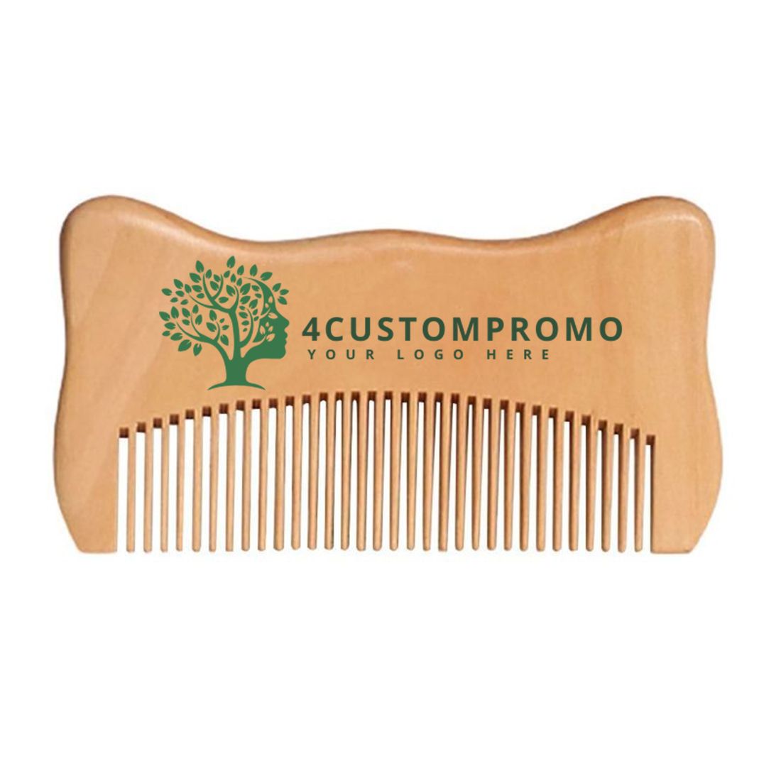 Custom Peach Wood Comb